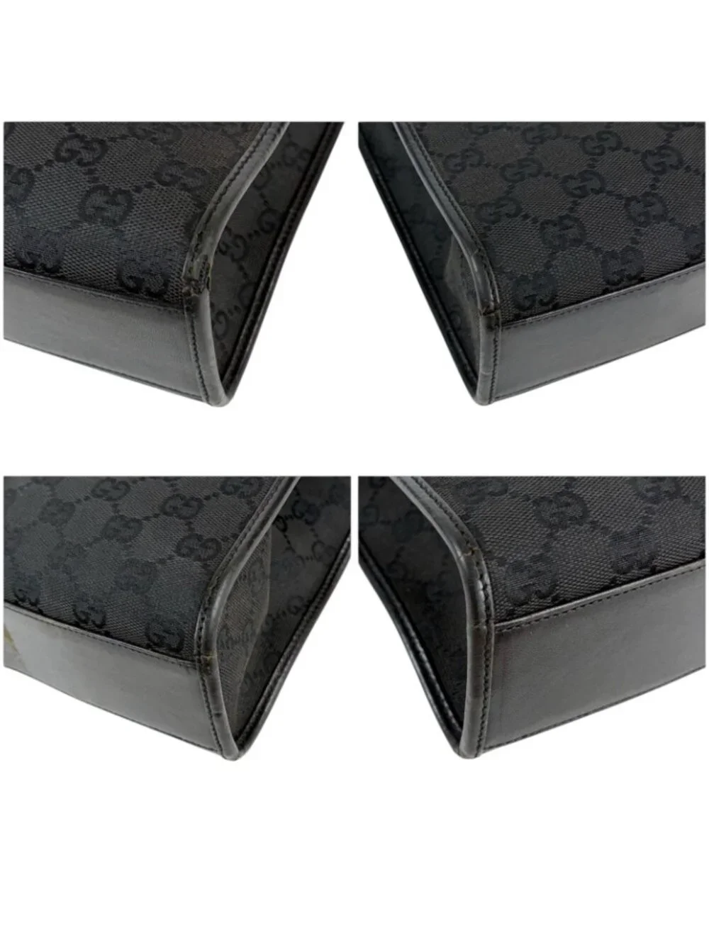 Gucci GG Canvas Jackie Line Mini Tote Bag Black